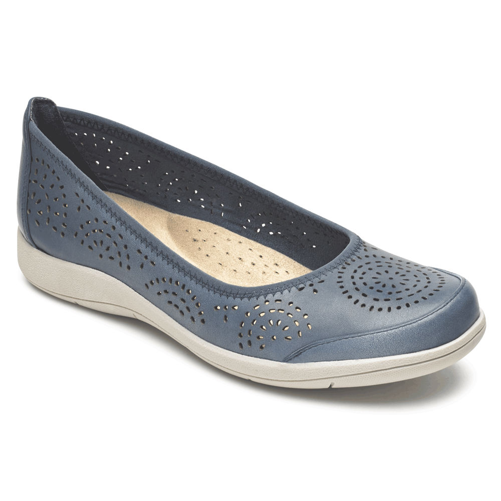 Rockport Womens Daisey Ballet - Slip-On Blue - CFZ749532